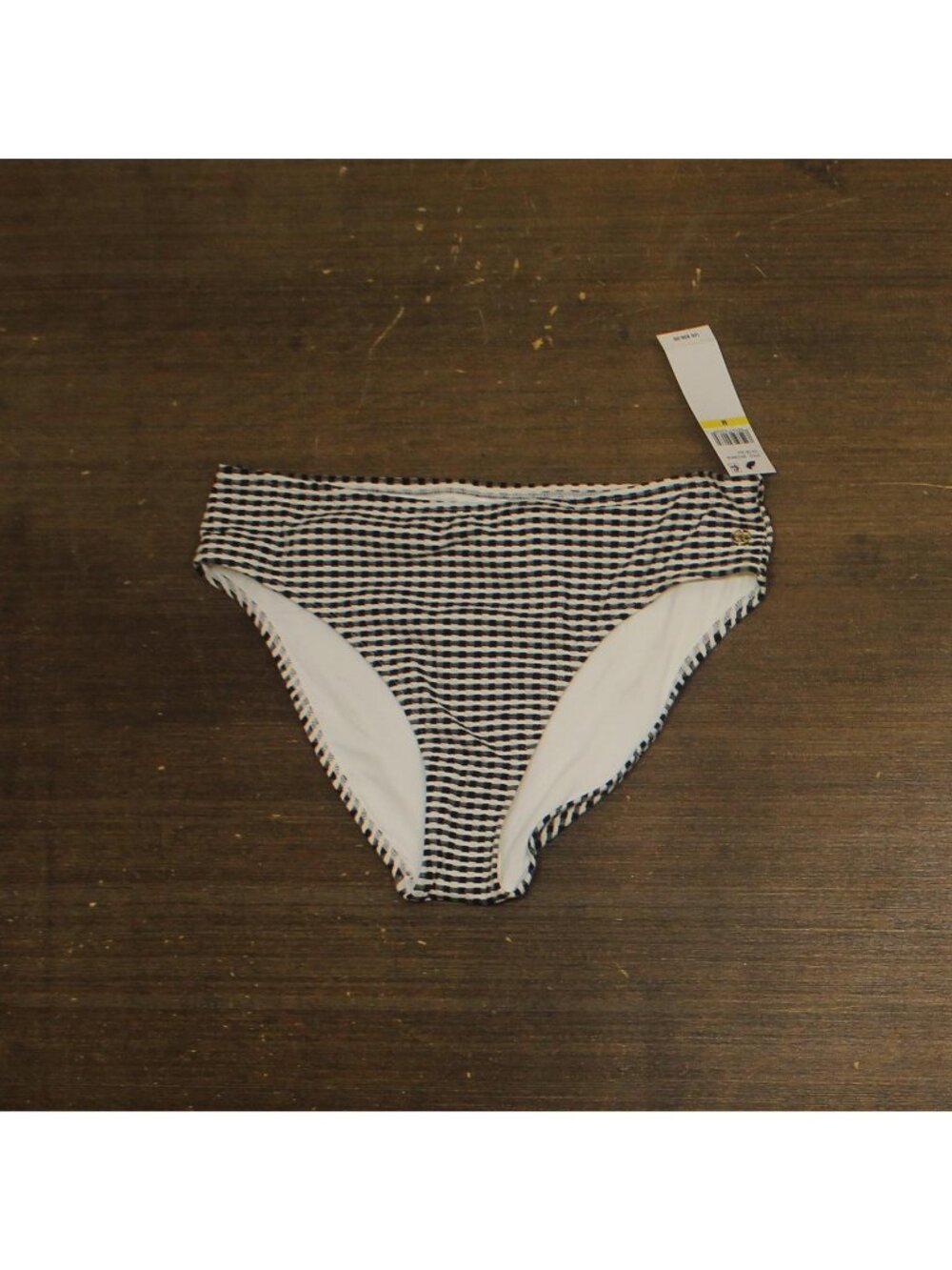 Cece Full Coverage Mid Rise Swim Bottoms 26CC306CB Black / White M